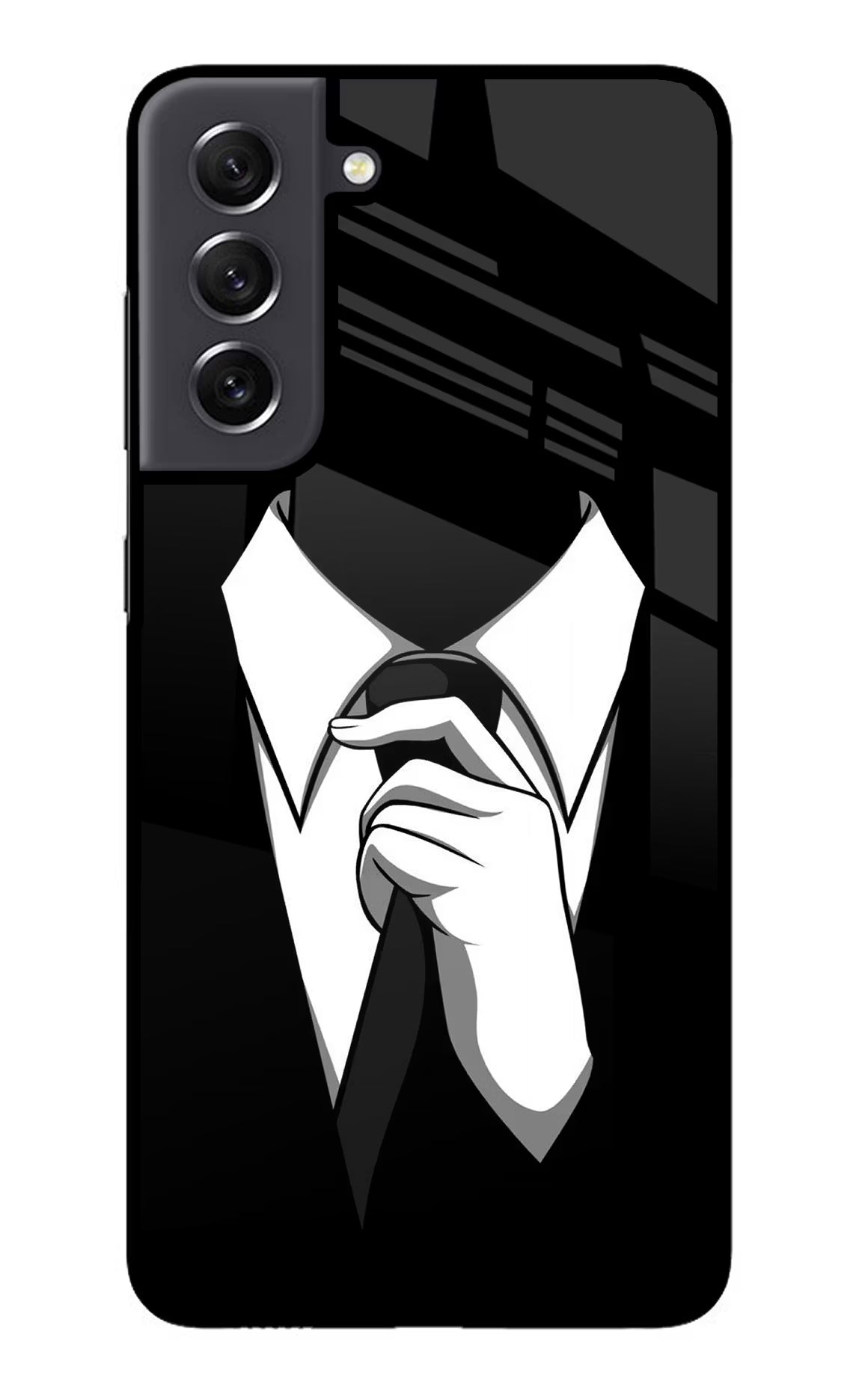 Black Tie Samsung S21 FE 5G Glass Case - Black Tie Samsung S21 FE 5G Glass Case Black Tie Samsung S21 FE 5G Glass Case