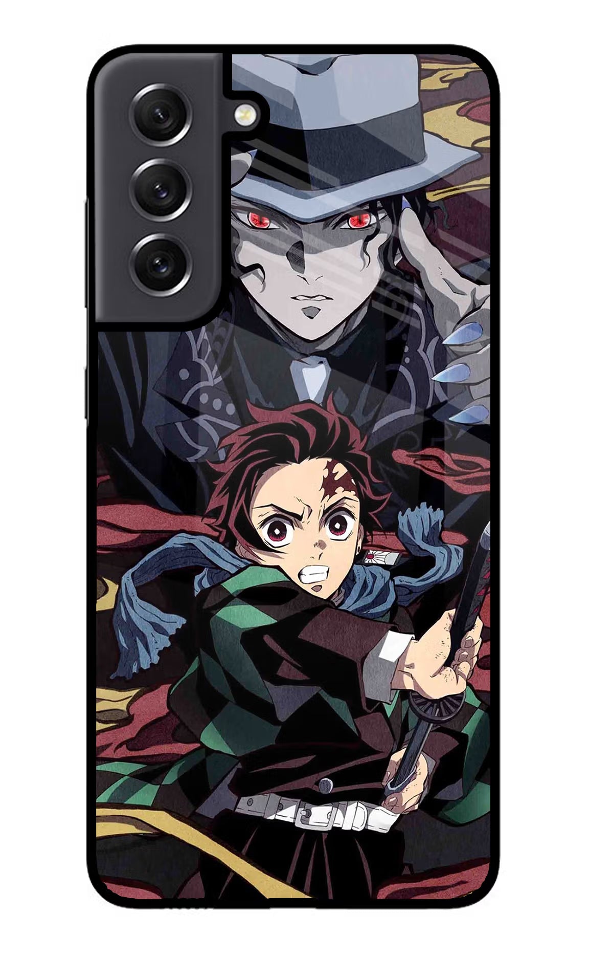 Demon Slayer Samsung S21 FE 5G Glass Case - Demon Slayer Samsung S21 FE 5G Glass Case Demon Slayer Samsung S21 FE 5G Glass Case