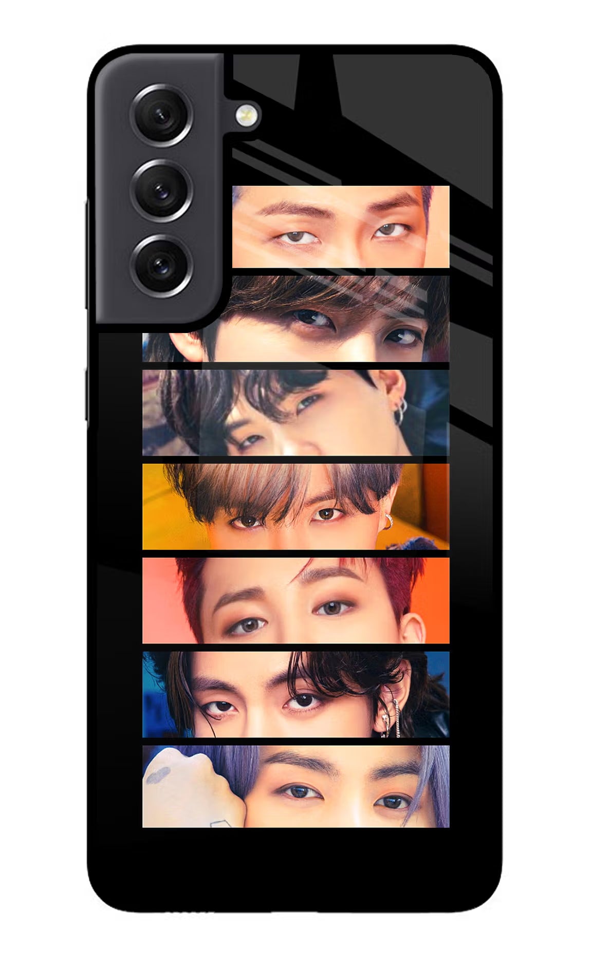 BTS Eyes Samsung S21 FE 5G Glass Case - BTS Eyes Samsung S21 FE 5G Glass Case BTS Eyes Samsung S21 FE 5G Glass Case