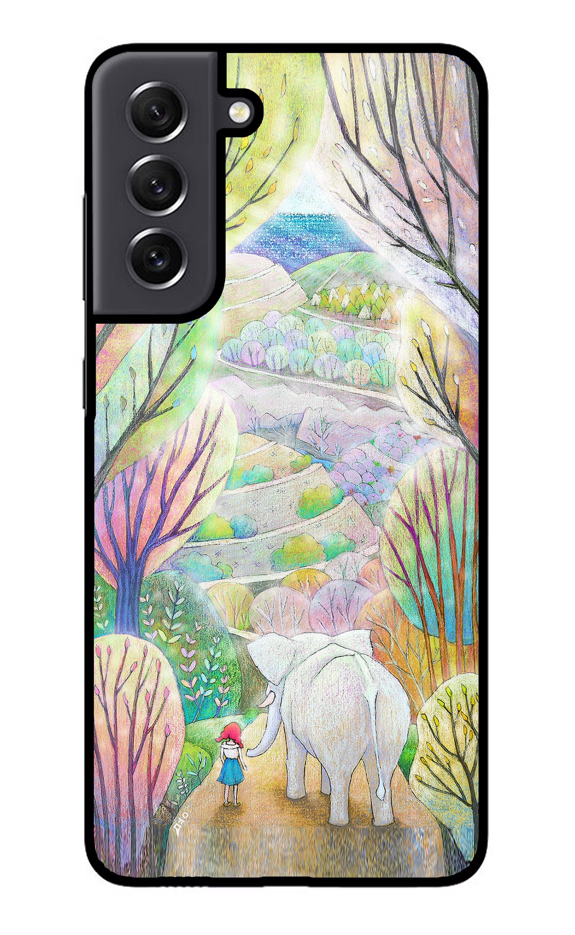Nature Painting Samsung S21 FE 5G Glass Case - Nature Painting Samsung S21 FE 5G Glass Case Nature Painting Samsung S21 FE 5G Glass Case