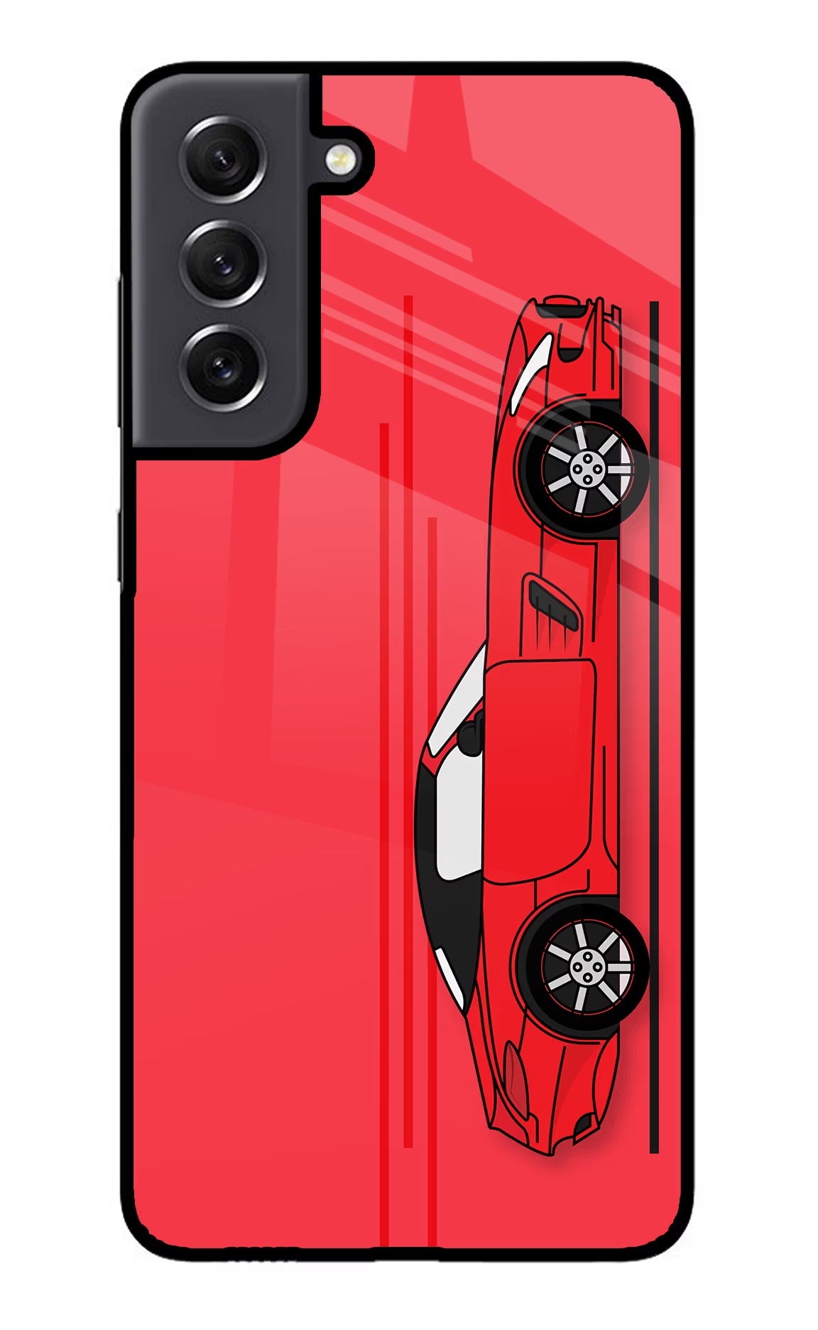 Red Velocity Samsung S21 FE 5G Glass Case - Red Velocity Samsung S21 FE 5G Glass Case Red Velocity Samsung S21 FE 5G Glass Case