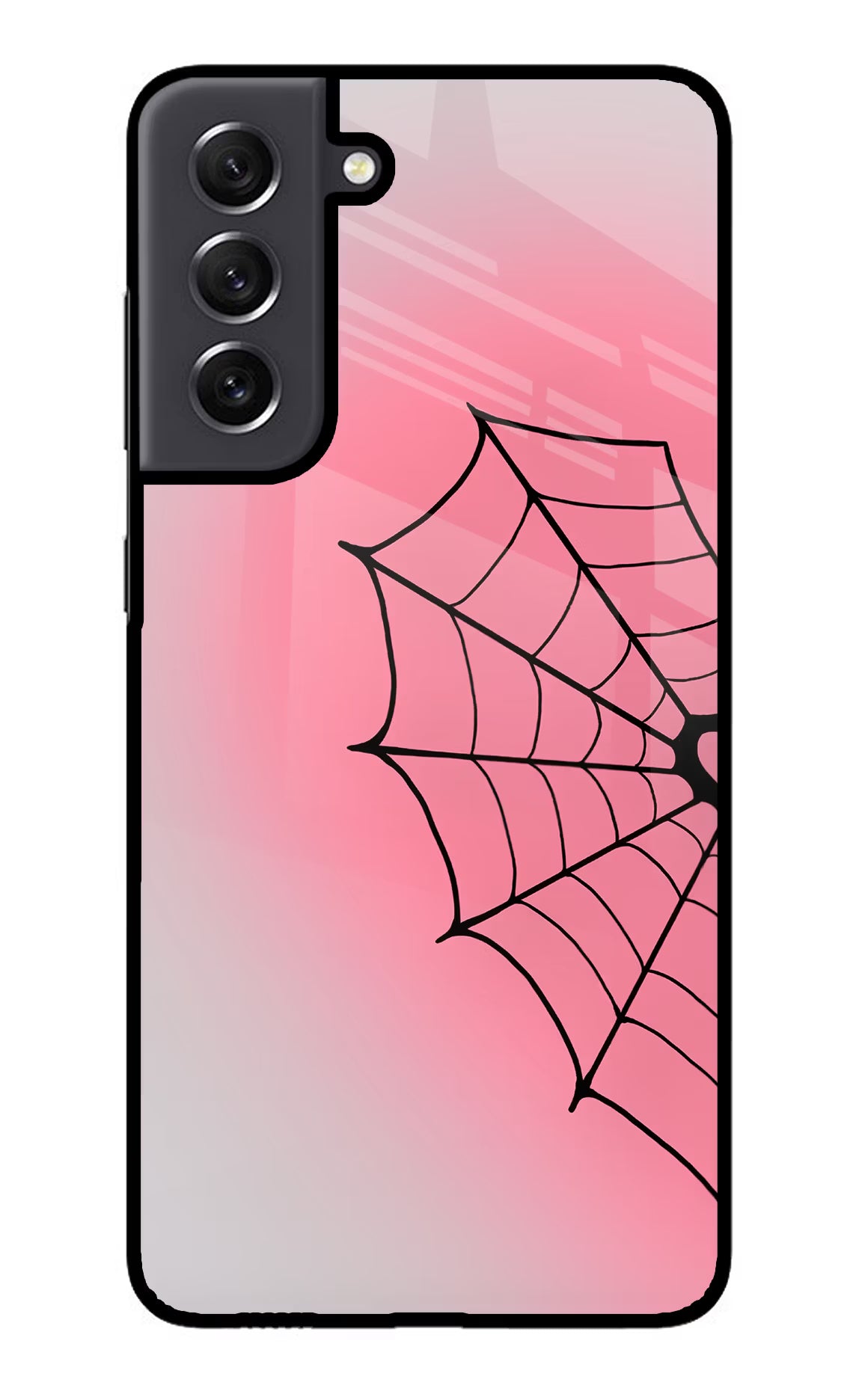 Pink Web Samsung S21 FE 5G Glass Case - Pink Web Samsung S21 FE 5G Glass Case Pink Web Samsung S21 FE 5G Glass Case