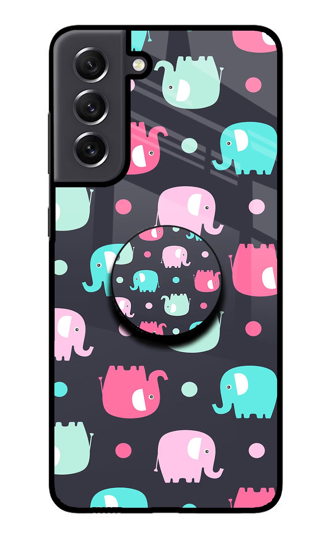 Baby Elephants Samsung S21 FE 5G Glass Case - Baby Elephants Samsung S21 FE 5G Glass Case Baby Elephants Samsung S21 FE 5G Glass Case