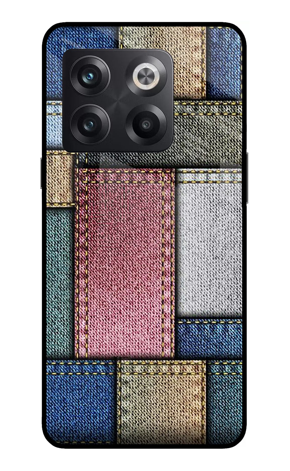 Multicolor Jeans OnePlus 10T 5G Glass Case - Multicolor Jeans OnePlus 10T 5G Glass Case Multicolor Jeans OnePlus 10T 5G Glass Case