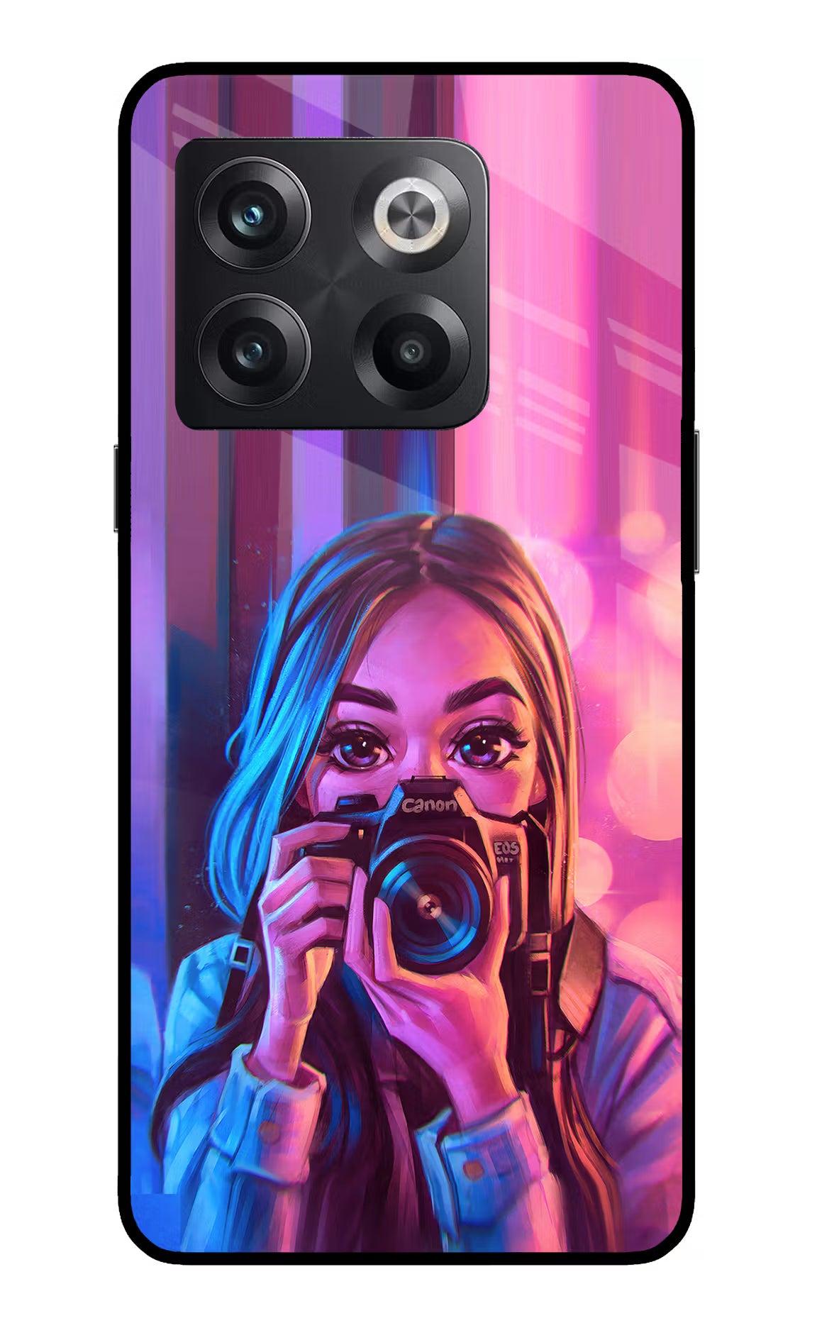 Girl Photographer OnePlus 10T 5G Glass Case - Girl Photographer OnePlus 10T 5G Glass Case Girl Photographer OnePlus 10T 5G Glass Case