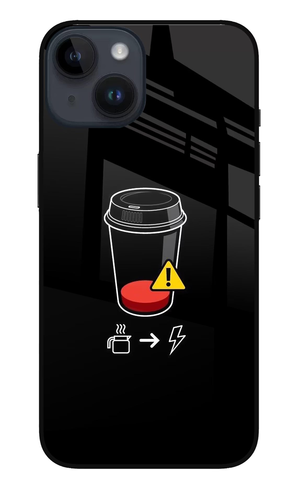 Coffee iPhone 14 Glass Case - Coffee iPhone 14 Glass Case Coffee iPhone 14 Glass Case