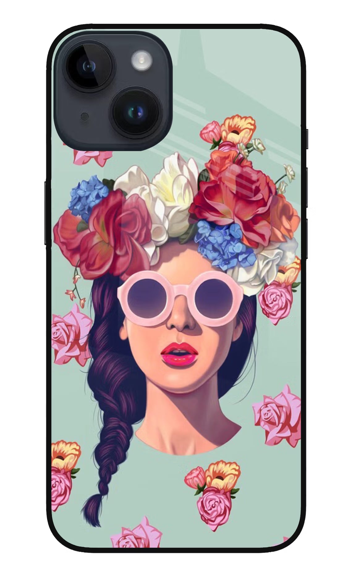 Pretty Girl iPhone 14 Glass Case - Pretty Girl iPhone 14 Glass Case Pretty Girl iPhone 14 Glass Case