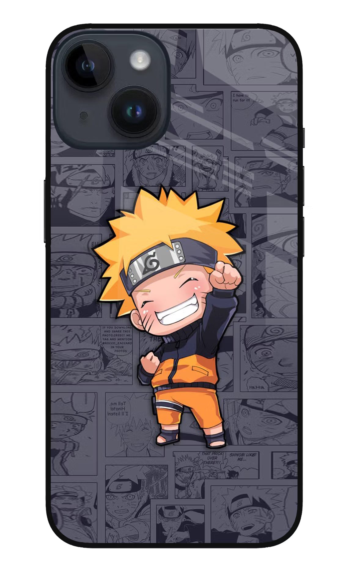 Chota Naruto iPhone 14 Glass Case - Chota Naruto iPhone 14 Glass Case Chota Naruto iPhone 14 Glass Case