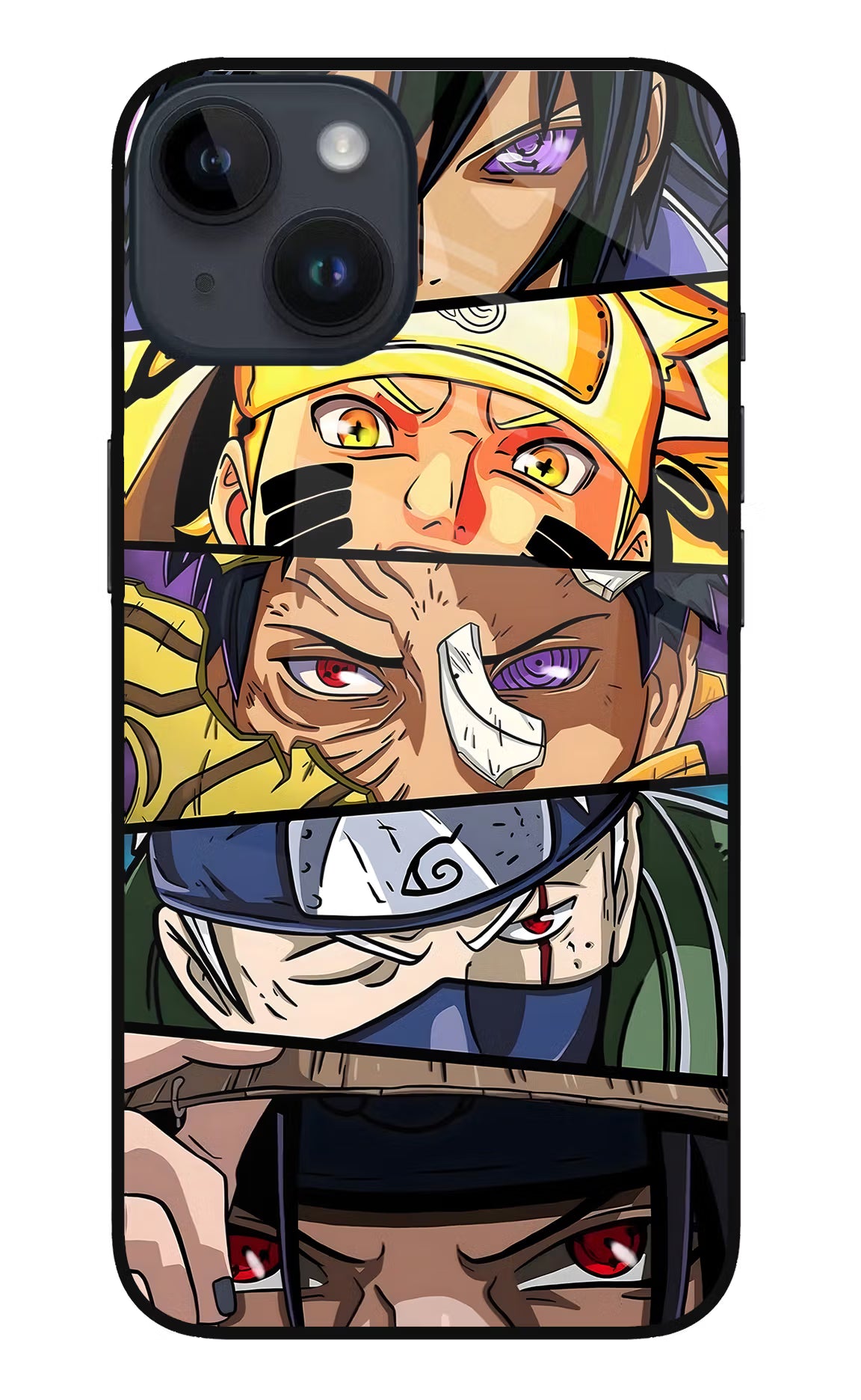 Naruto Character iPhone 14 Glass Case - Naruto Character iPhone 14 Glass Case Naruto Character iPhone 14 Glass Case