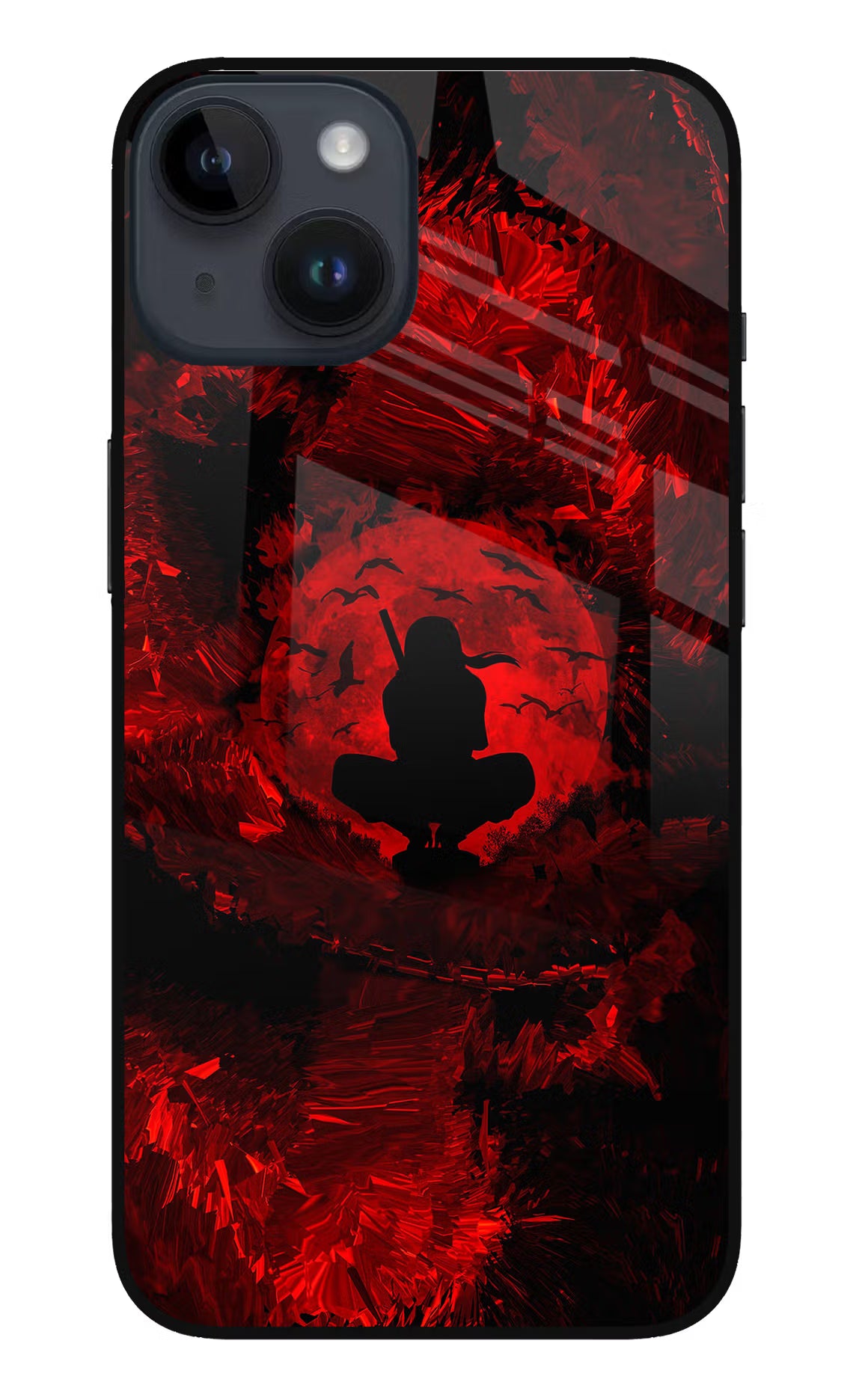 Itachi Uchiha iPhone 14 Glass Case - Itachi Uchiha iPhone 14 Glass Case Itachi Uchiha iPhone 14 Glass Case