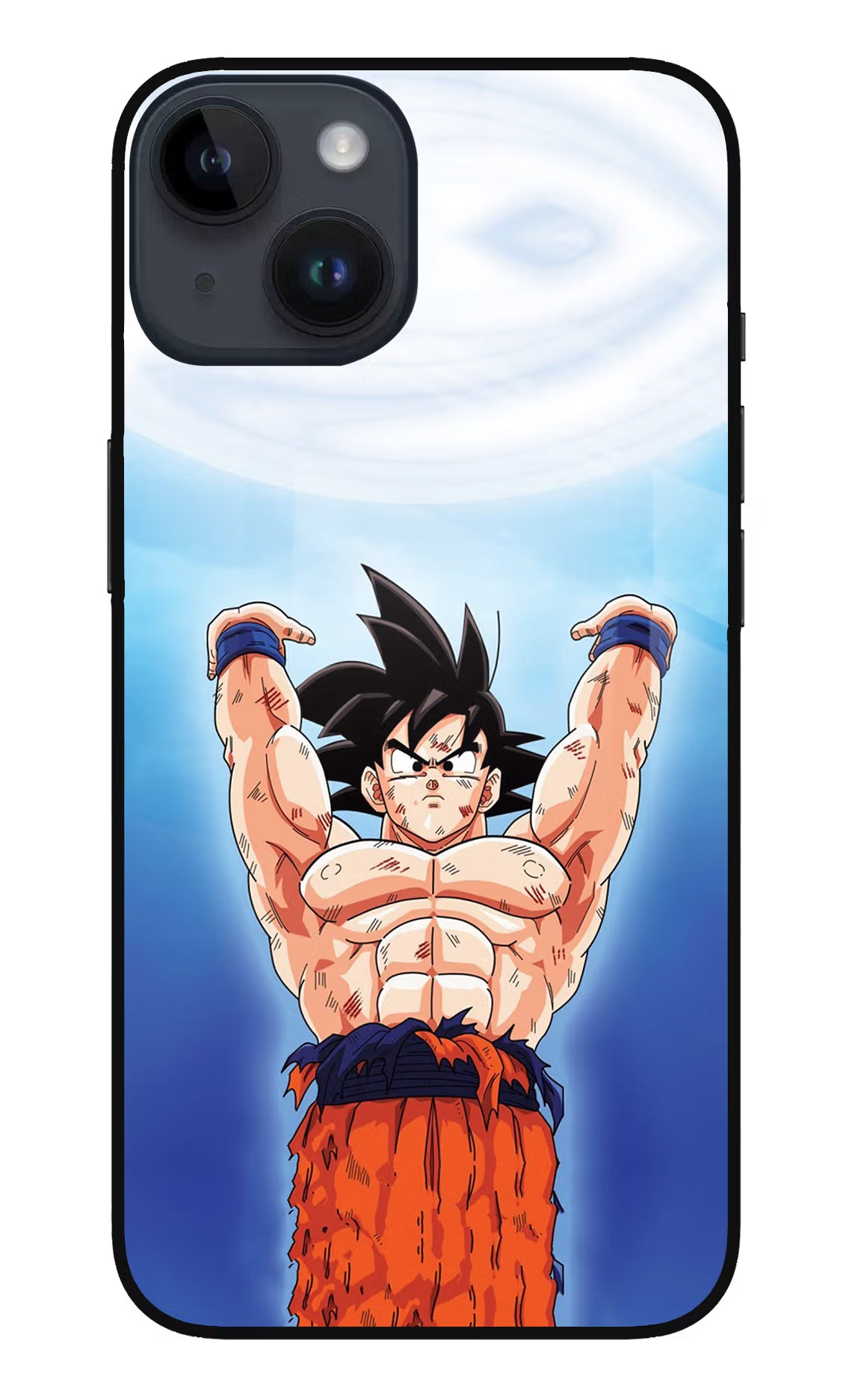 Goku Power iPhone 14 Glass Case - Goku Power iPhone 14 Glass Case Goku Power iPhone 14 Glass Case