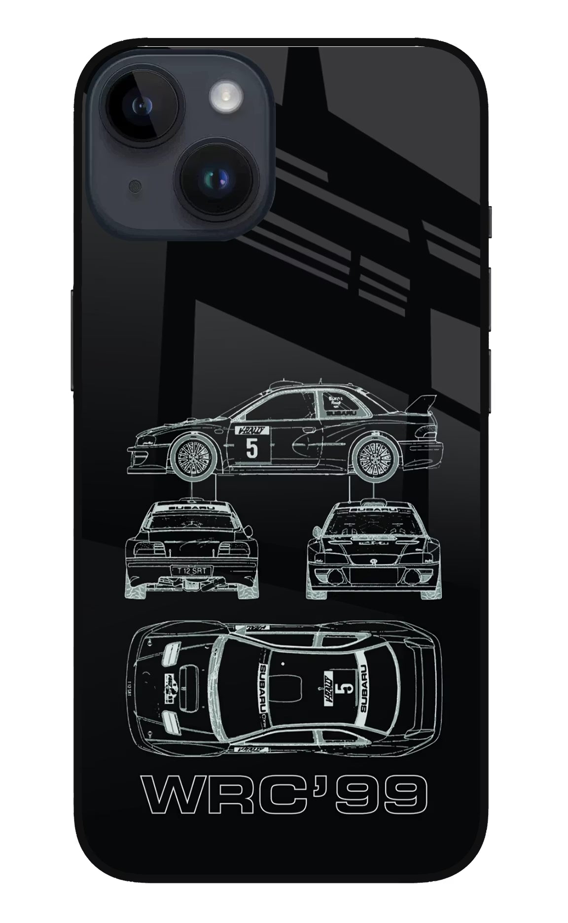 WRC'99 iPhone 14 Glass Case - WRC'99 iPhone 14 Glass Case WRC'99 iPhone 14 Glass Case