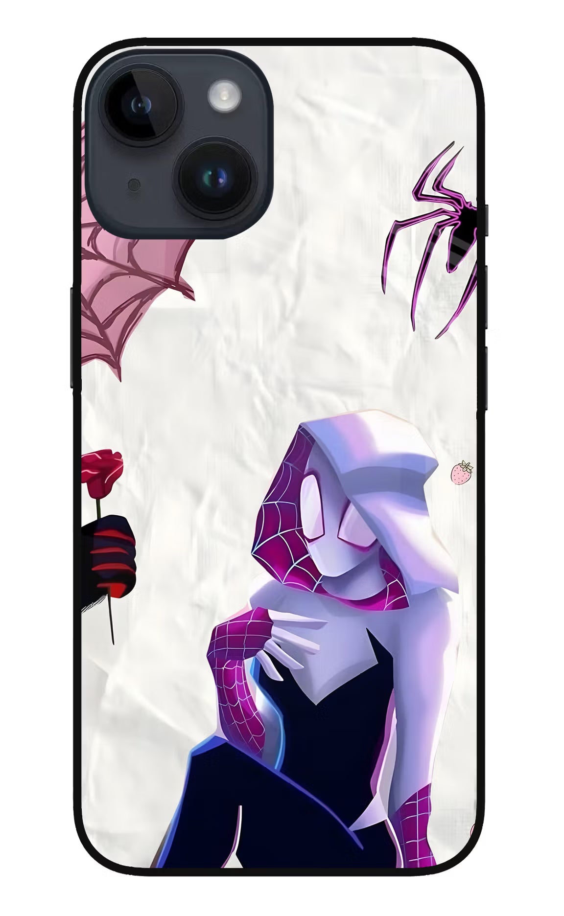 Gwen Verse iPhone 14 Glass Case - Gwen Verse iPhone 14 Glass Case Gwen Verse iPhone 14 Glass Case