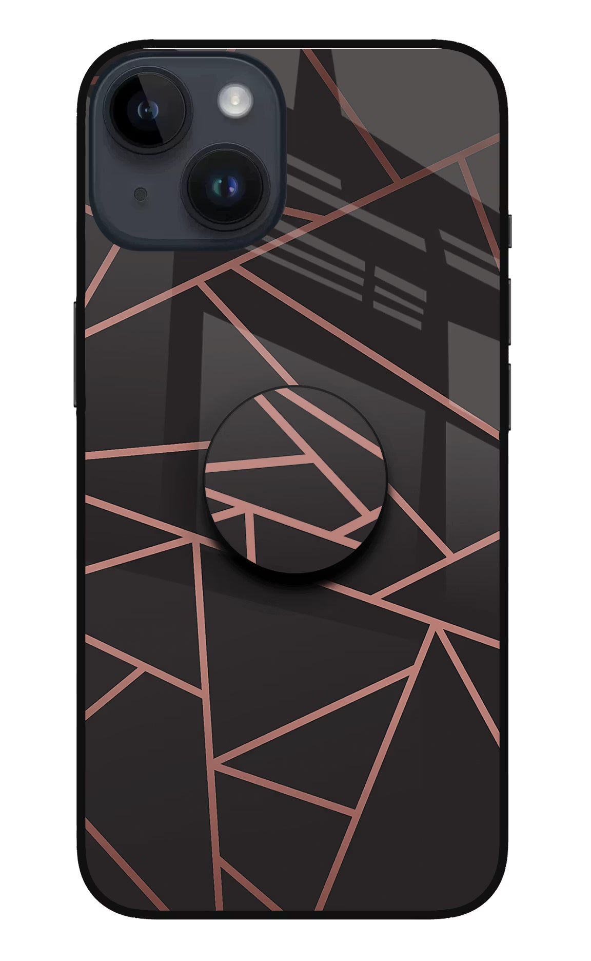 Geometric Pattern iPhone 14 Glass Case - Geometric Pattern iPhone 14 Glass Case Geometric Pattern iPhone 14 Glass Case