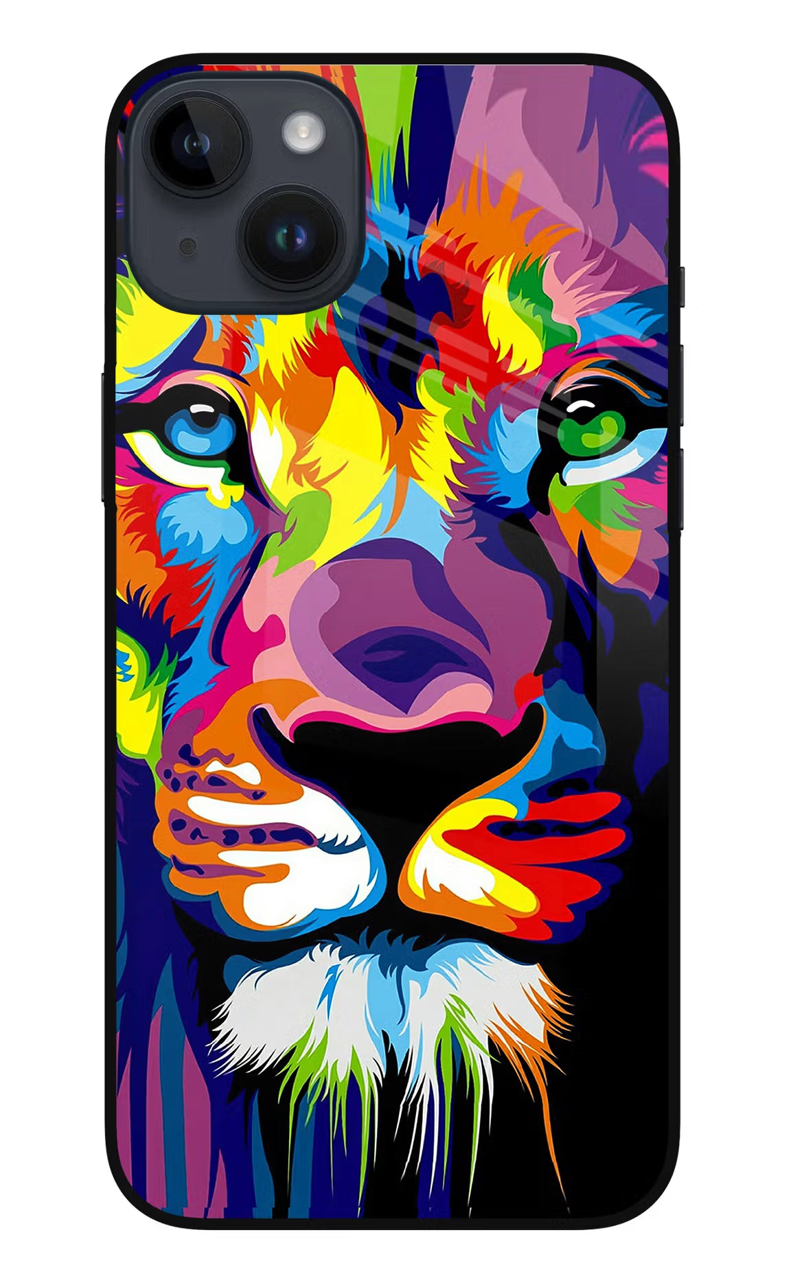 Lion iPhone 14 Plus Glass Case - Lion iPhone 14 Plus Glass Case Lion iPhone 14 Plus Glass Case