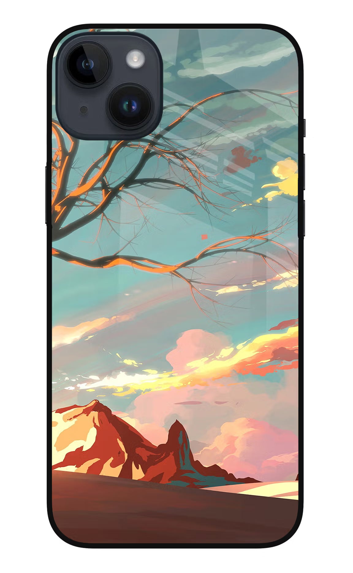 Scenery iPhone 14 Plus Glass Case - Scenery iPhone 14 Plus Glass Case Scenery iPhone 14 Plus Glass Case