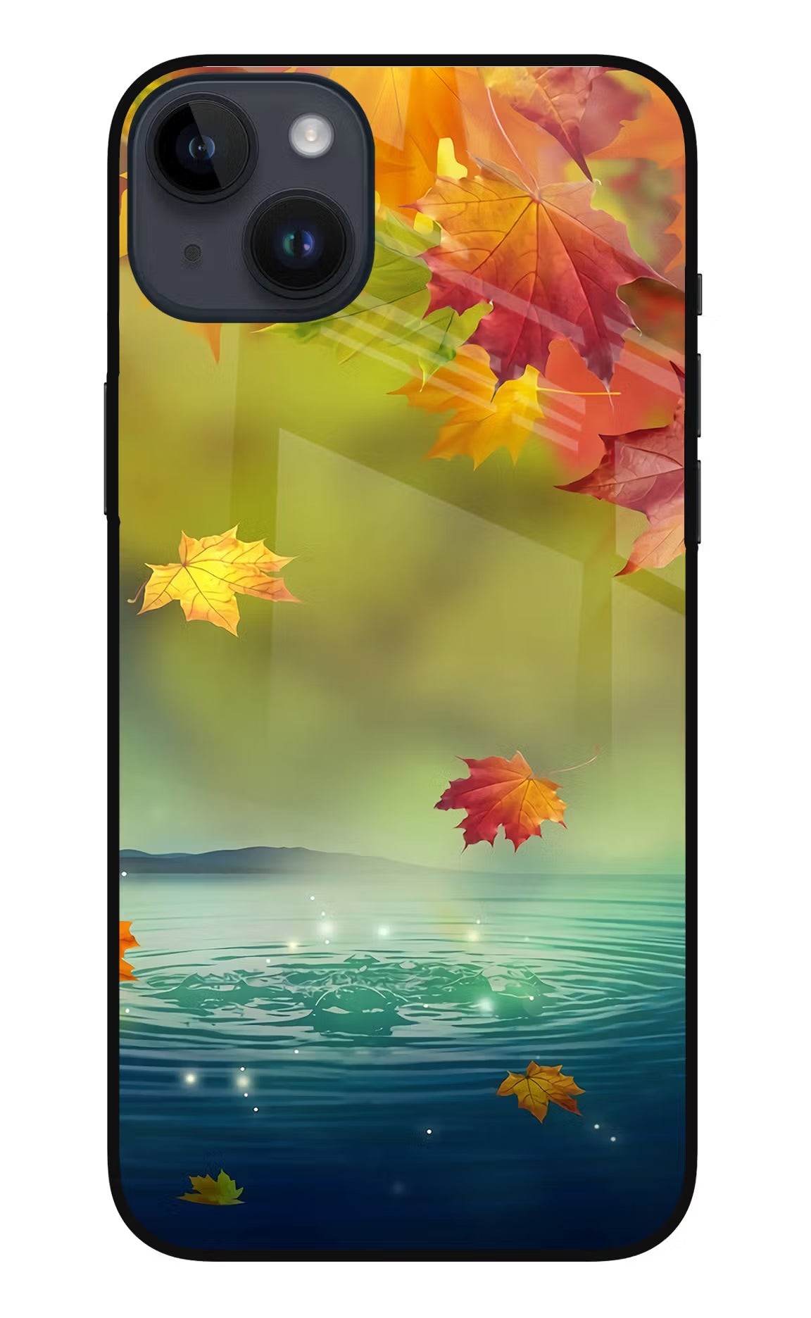 Flowers iPhone 14 Plus Glass Case - Flowers iPhone 14 Plus Glass Case Flowers iPhone 14 Plus Glass Case