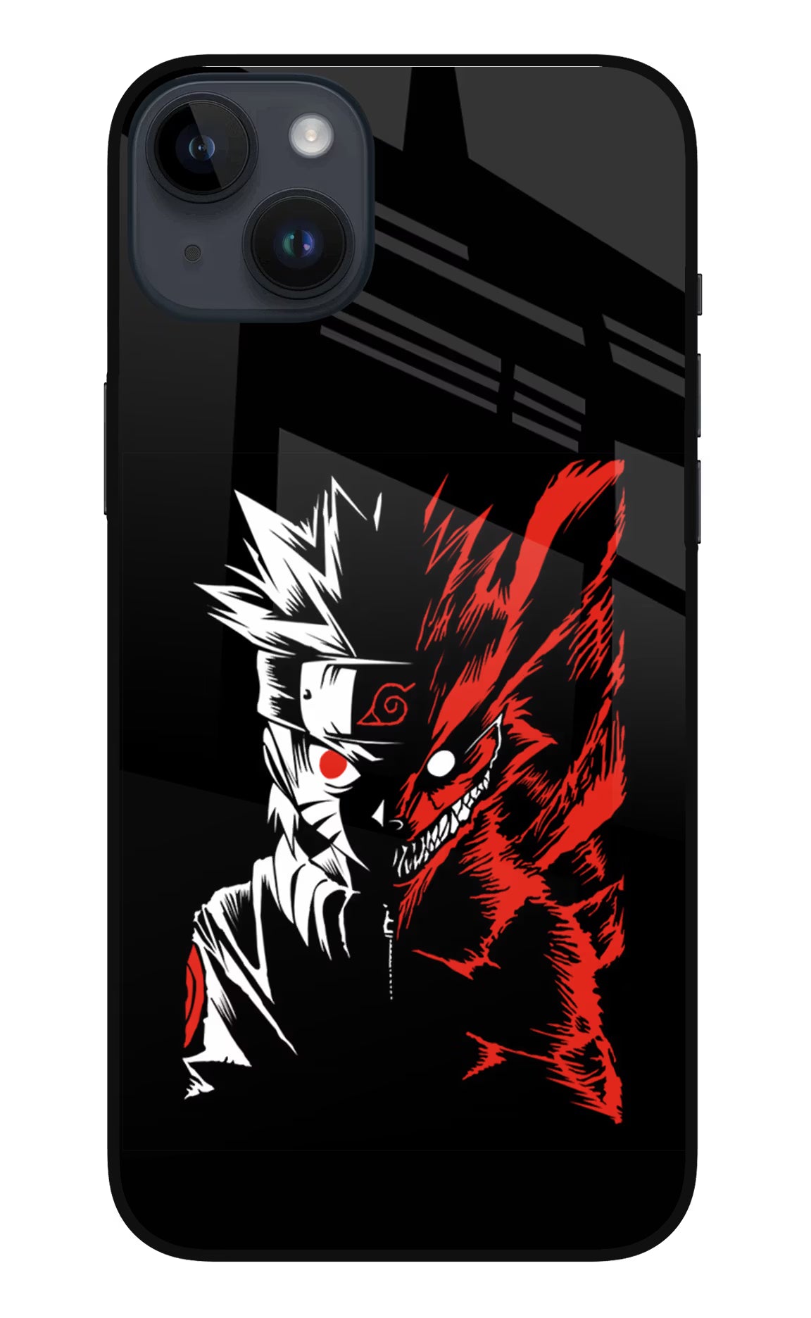 Naruto Two Face iPhone 14 Plus Glass Case - Naruto Two Face iPhone 14 Plus Glass Case Naruto Two Face iPhone 14 Plus Glass Case