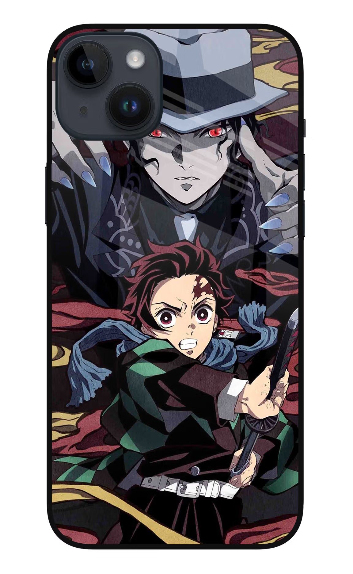 Demon Slayer iPhone 14 Plus Glass Case - Demon Slayer iPhone 14 Plus Glass Case Demon Slayer iPhone 14 Plus Glass Case