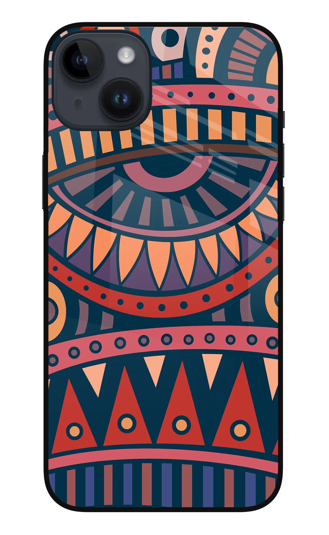 African Culture Design iPhone 14 Plus Glass Case - African Culture Design iPhone 14 Plus Glass Case African Culture Design iPhone 14 Plus Glass Case