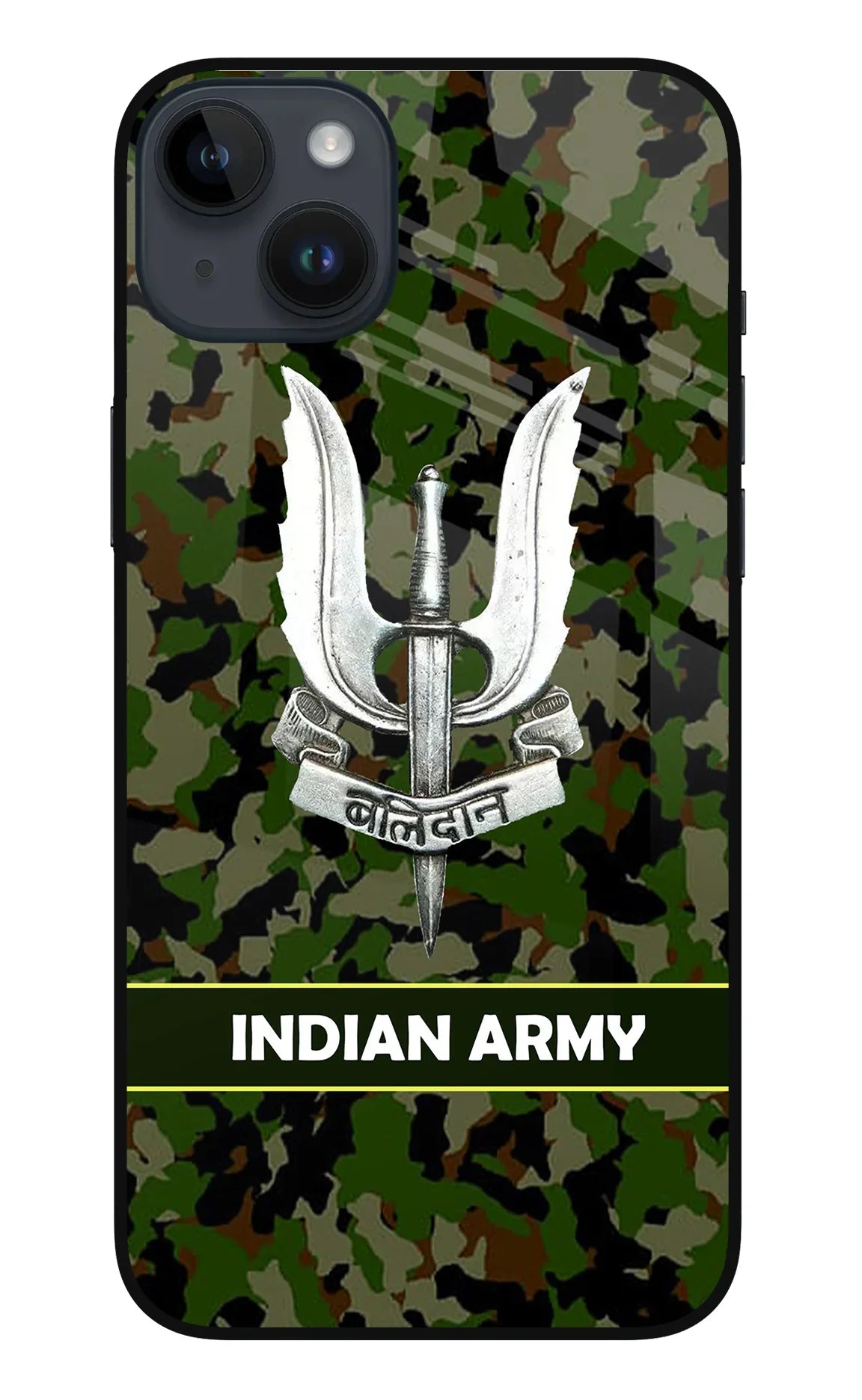Balidan Indian Logo iPhone 14 Plus Glass Case - Balidan Indian Logo iPhone 14 Plus Glass Case Balidan Indian Logo iPhone 14 Plus Glass Case