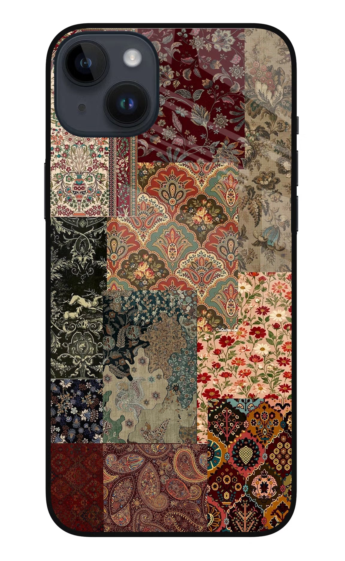 Desi Print iPhone 14 Plus Glass Case - Desi Print iPhone 14 Plus Glass Case Desi Print iPhone 14 Plus Glass Case