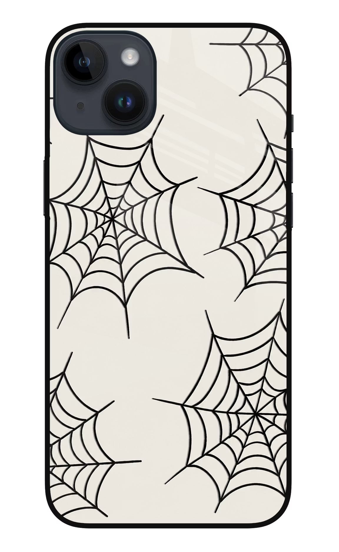 Spider Web iPhone 14 Plus Glass Case - Spider Web iPhone 14 Plus Glass Case Spider Web iPhone 14 Plus Glass Case