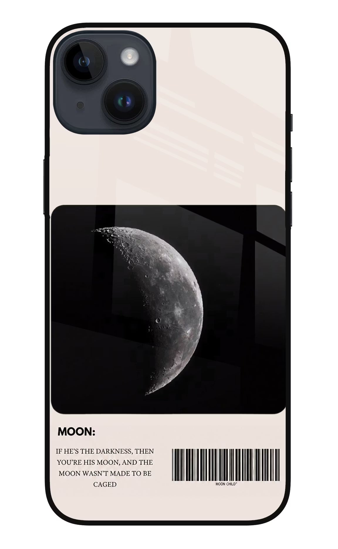 Moon Phase iPhone 14 Plus Glass Case - Moon Phase iPhone 14 Plus Glass Case Moon Phase iPhone 14 Plus Glass Case