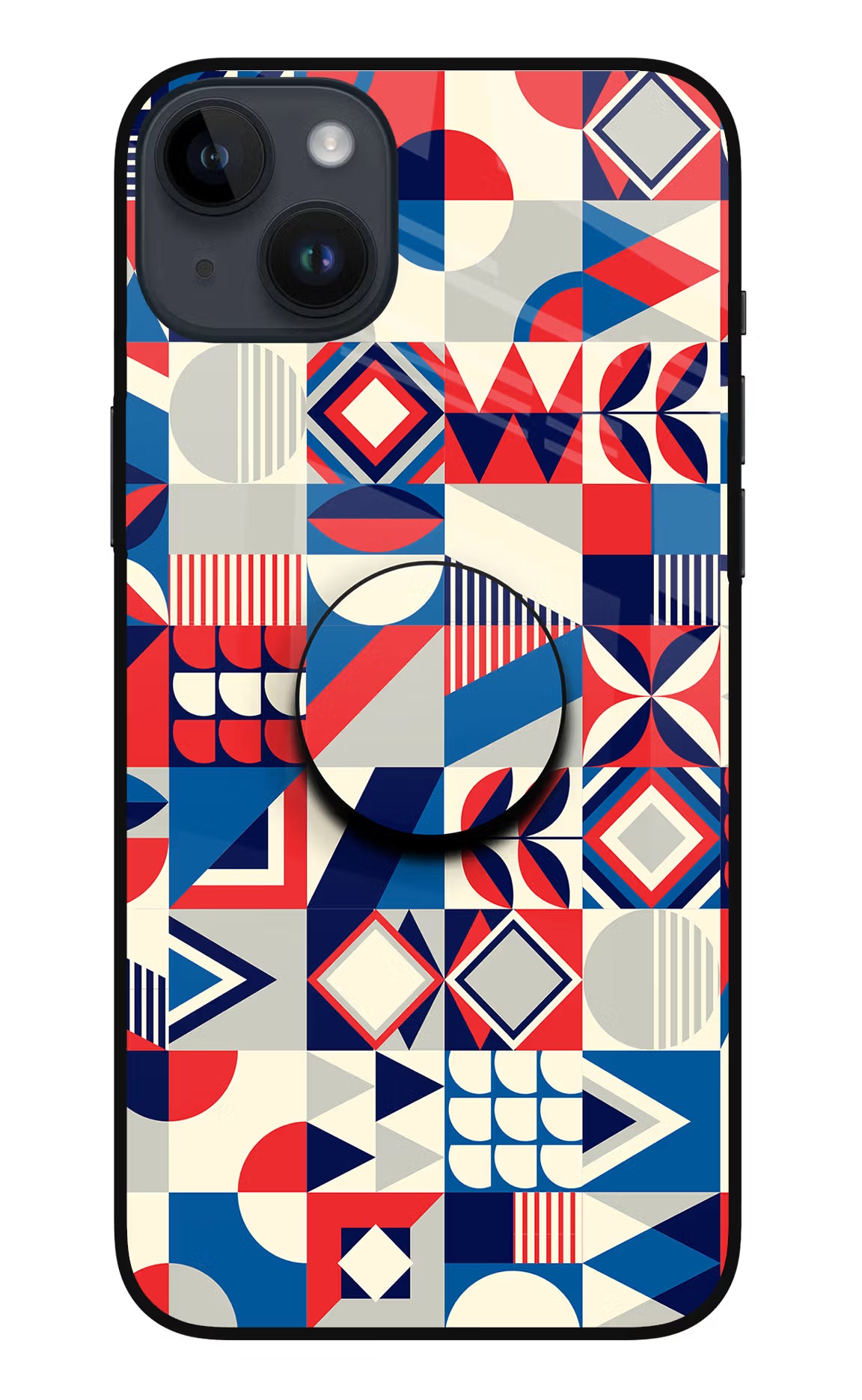 Colorful Pattern iPhone 14 Plus Glass Case - Colorful Pattern iPhone 14 Plus Glass Case Colorful Pattern iPhone 14 Plus Glass Case