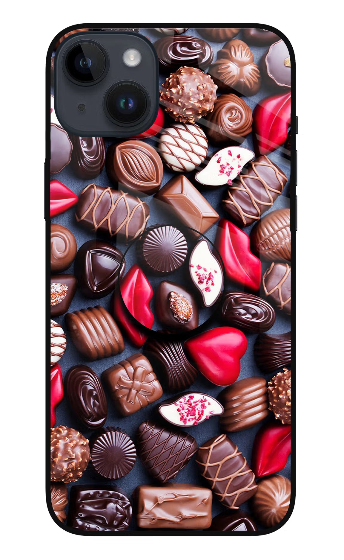 Chocolates iPhone 14 Plus Glass Case - Chocolates iPhone 14 Plus Glass Case Chocolates iPhone 14 Plus Glass Case