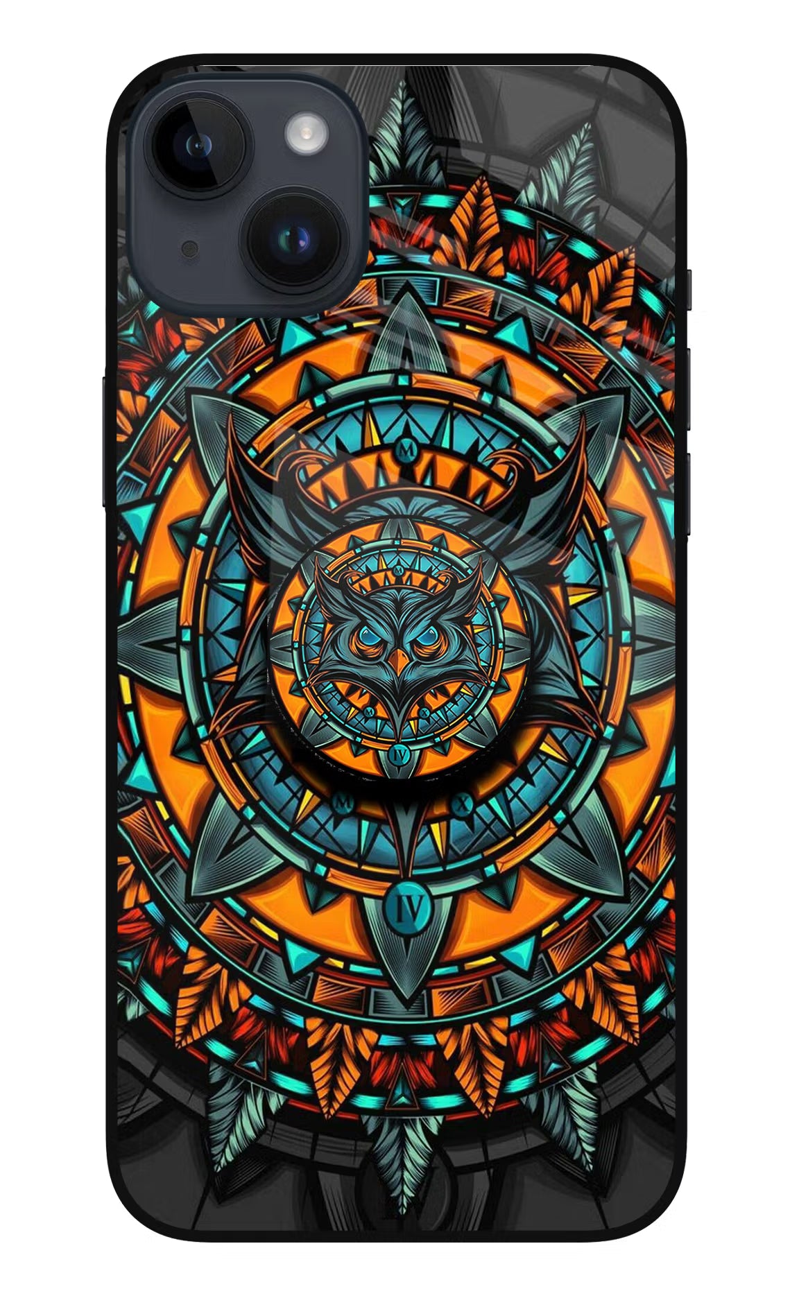 Angry Owl iPhone 14 Plus Glass Case - Angry Owl iPhone 14 Plus Glass Case Angry Owl iPhone 14 Plus Glass Case