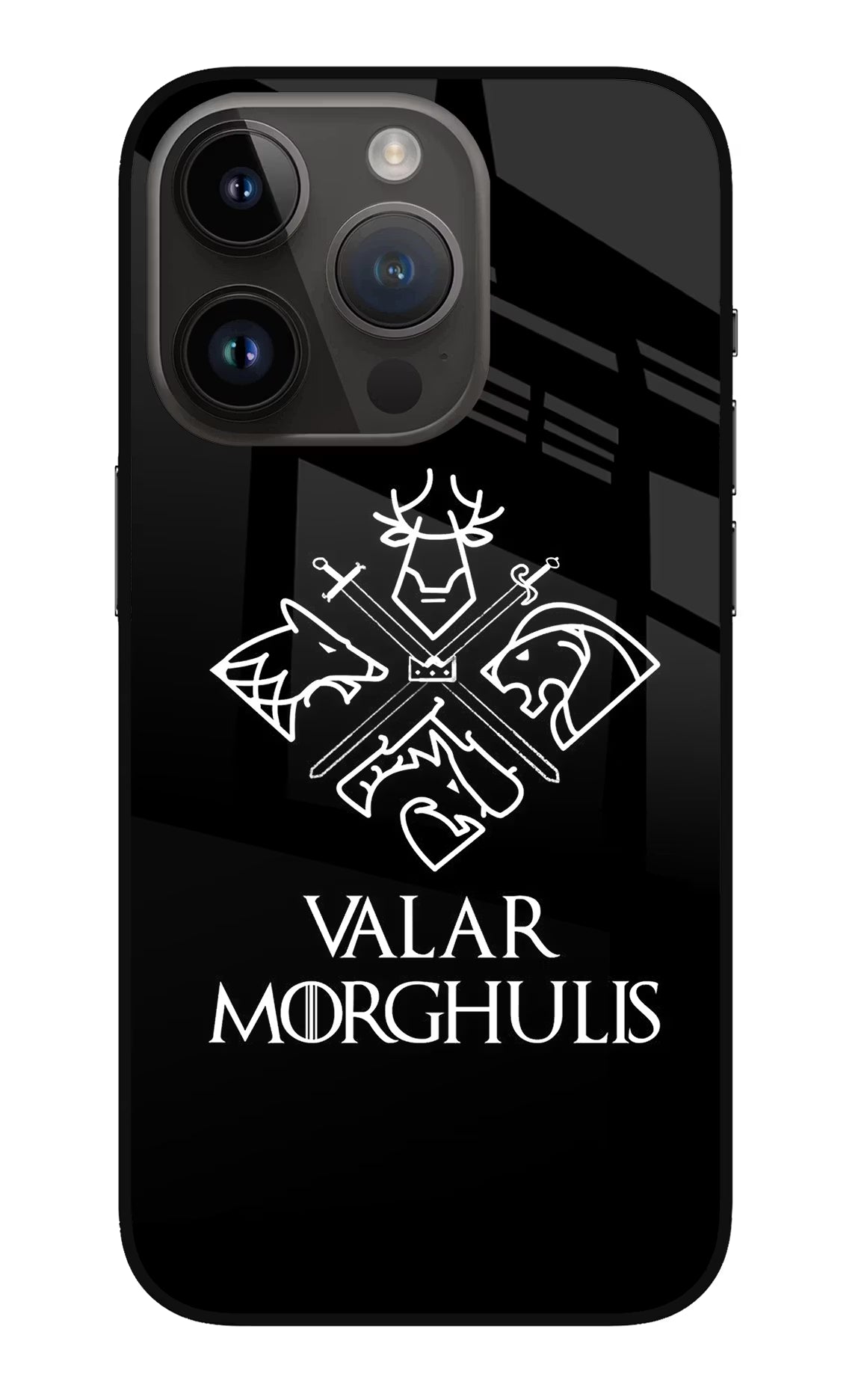Valar Morghulis | Game Of Thrones iPhone 14 Pro Glass Case - Valar Morghulis | Game Of Thrones iPhone 14 Pro Glass Case Valar Morghulis | Game Of Thrones iPhone 14 Pro Glass Case