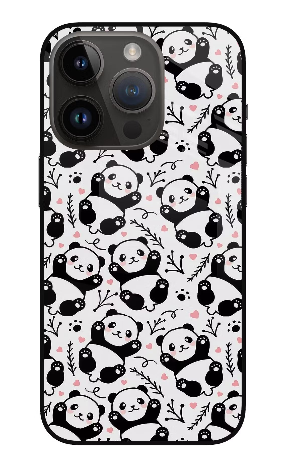 Cute Panda iPhone 14 Pro Glass Case - Cute Panda iPhone 14 Pro Glass Case Cute Panda iPhone 14 Pro Glass Case