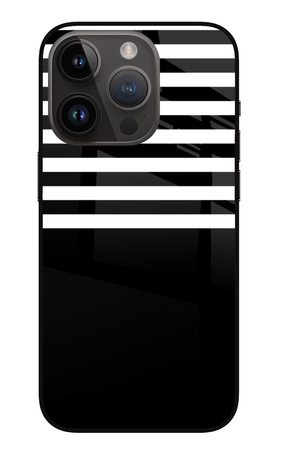 Black and White Print iPhone 14 Pro Glass Case - Black and White Print iPhone 14 Pro Glass Case Black and White Print iPhone 14 Pro Glass Case