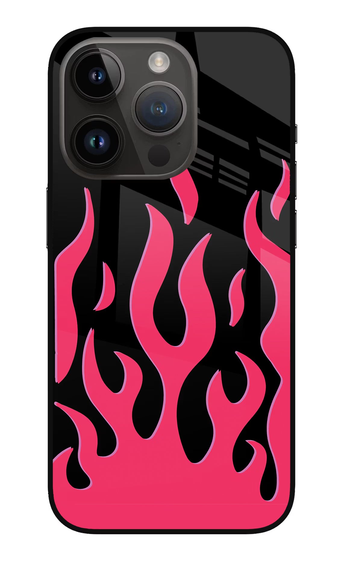 Fire Flames iPhone 14 Pro Glass Case - Fire Flames iPhone 14 Pro Glass Case Fire Flames iPhone 14 Pro Glass Case