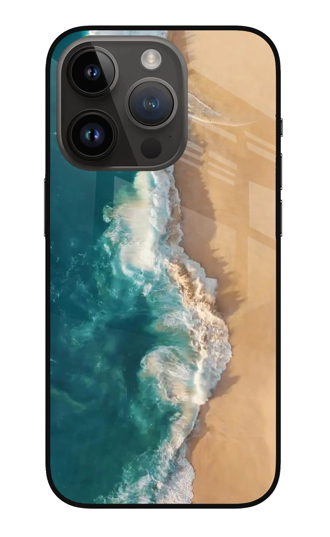 Ocean Beach iPhone 14 Pro Glass Case - Ocean Beach iPhone 14 Pro Glass Case Ocean Beach iPhone 14 Pro Glass Case