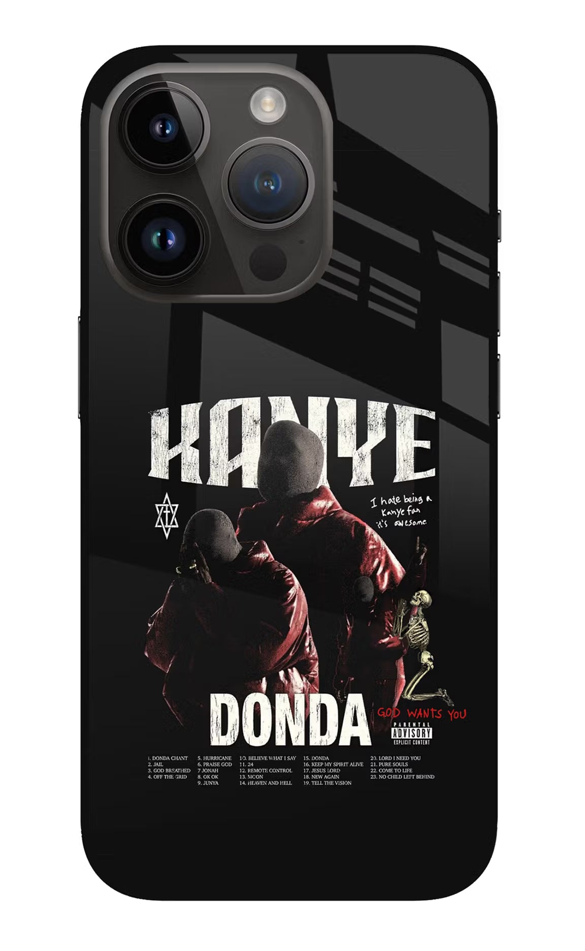 Donda Kanye West iPhone 14 Pro Glass Case - Donda Kanye West iPhone 14 Pro Glass Case Donda Kanye West iPhone 14 Pro Glass Case