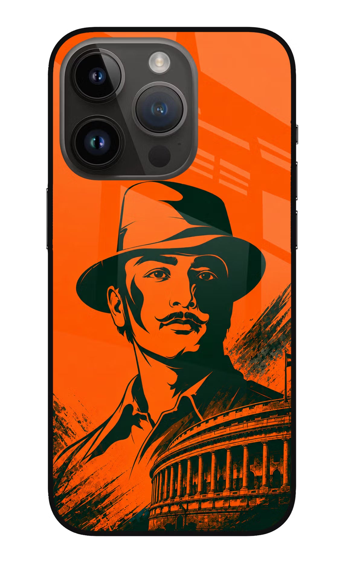 Bhagat Singh Legacy iPhone 14 Pro Glass Case - Bhagat Singh Legacy iPhone 14 Pro Glass Case Bhagat Singh Legacy iPhone 14 Pro Glass Case