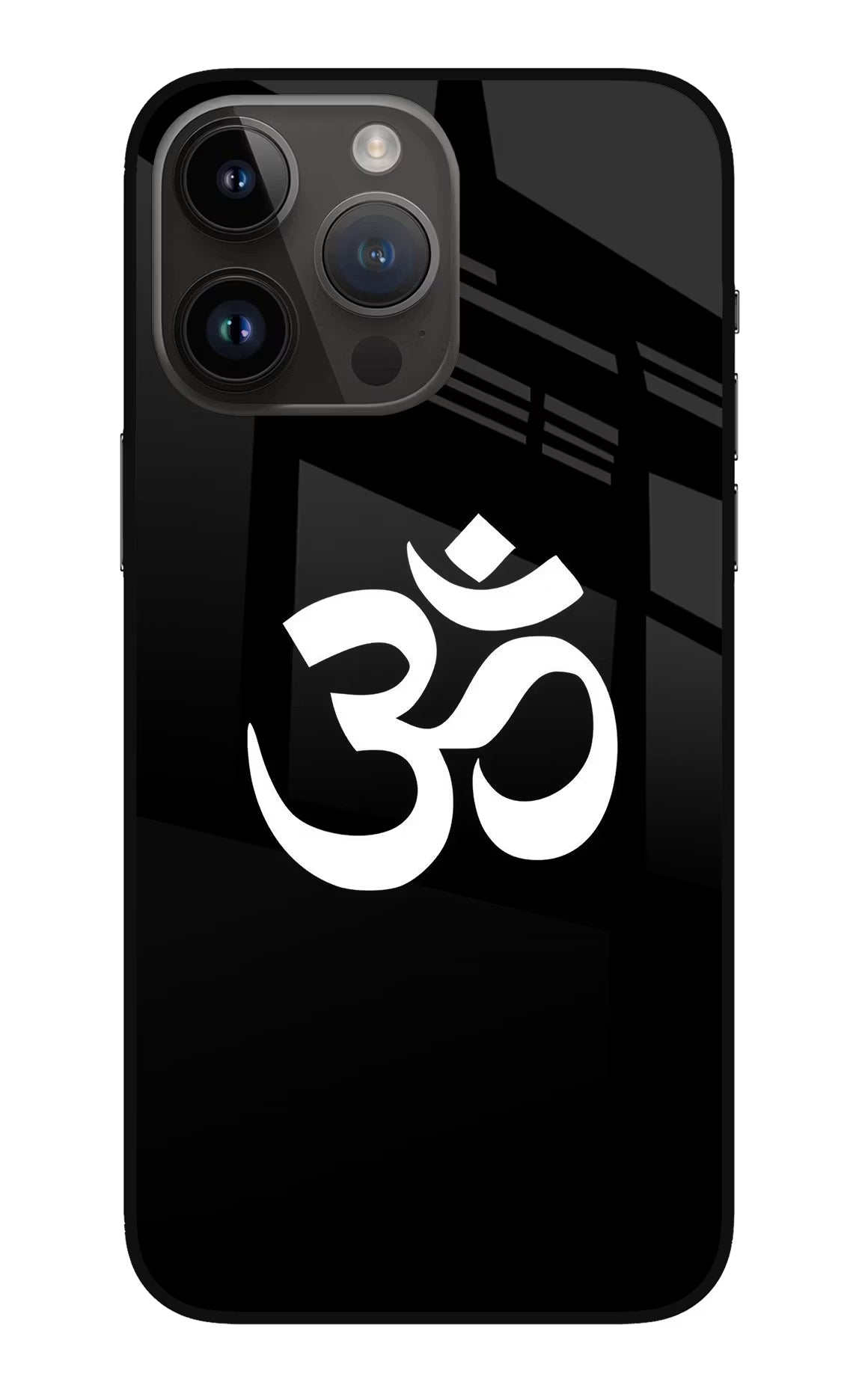 Om iPhone 14 Pro Max Glass Case - Om iPhone 14 Pro Max Glass Case Om iPhone 14 Pro Max Glass Case