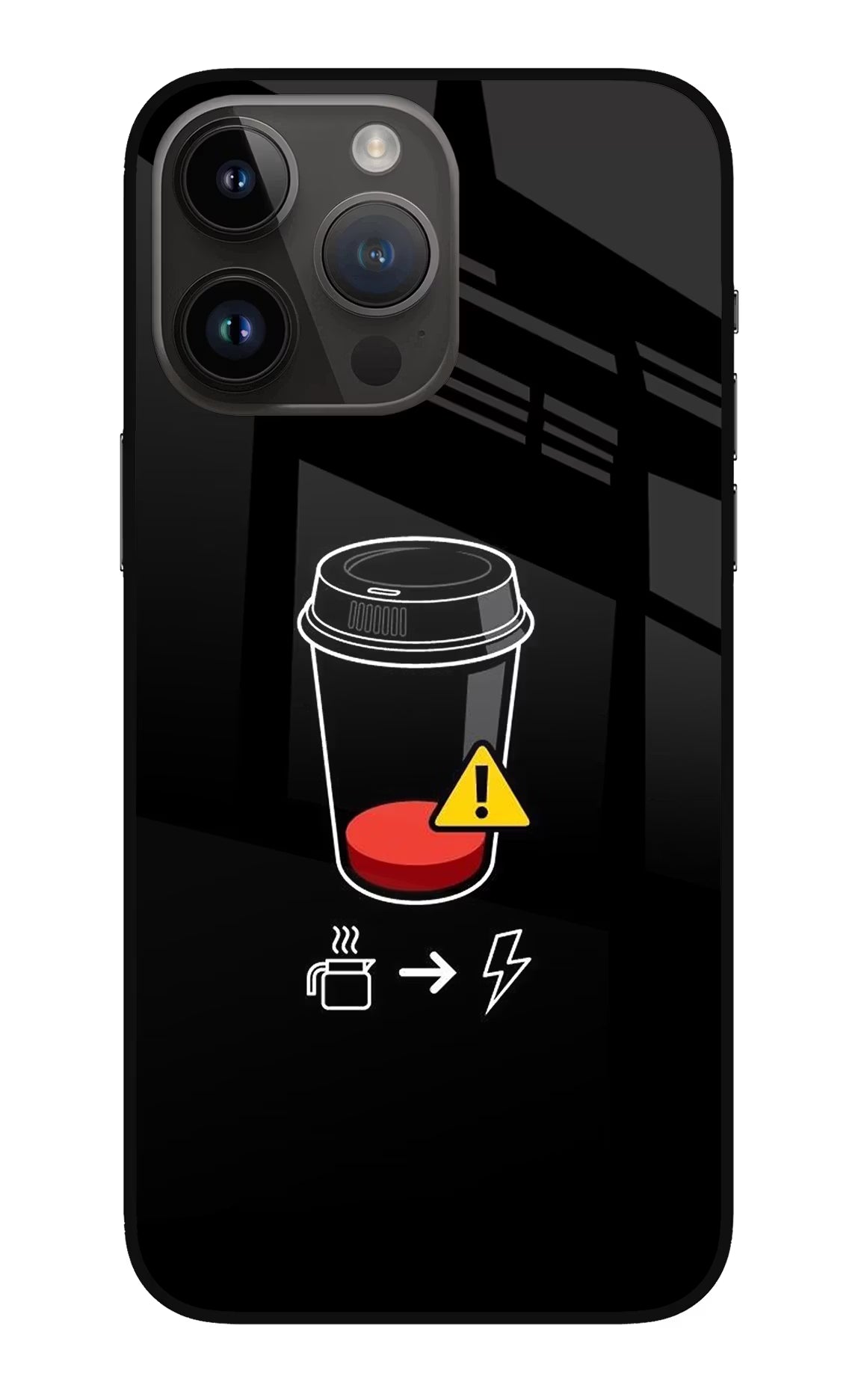 Coffee iPhone 14 Pro Max Glass Case - Coffee iPhone 14 Pro Max Glass Case Coffee iPhone 14 Pro Max Glass Case