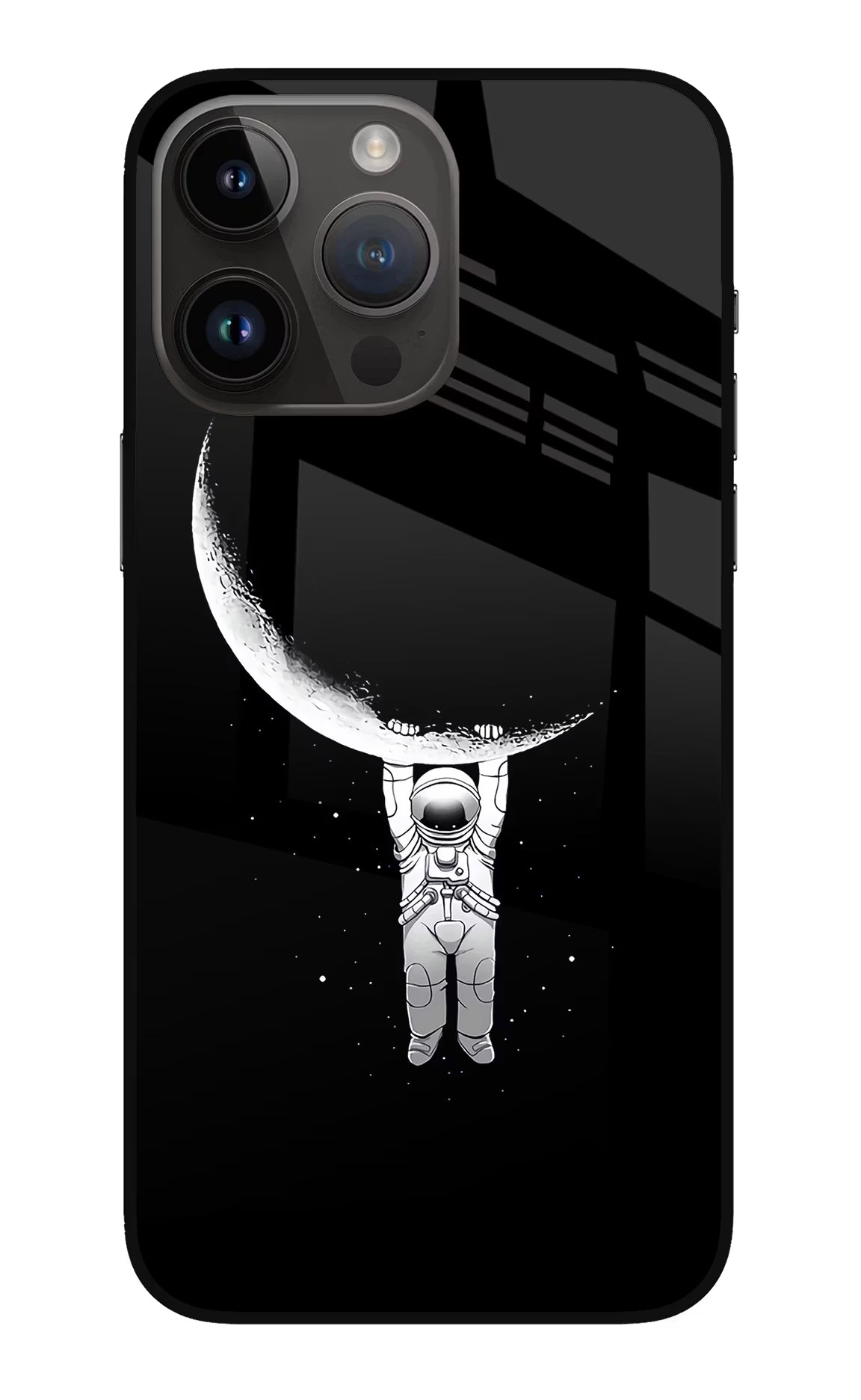 Moon Space iPhone 14 Pro Max Glass Case - Moon Space iPhone 14 Pro Max Glass Case Moon Space iPhone 14 Pro Max Glass Case