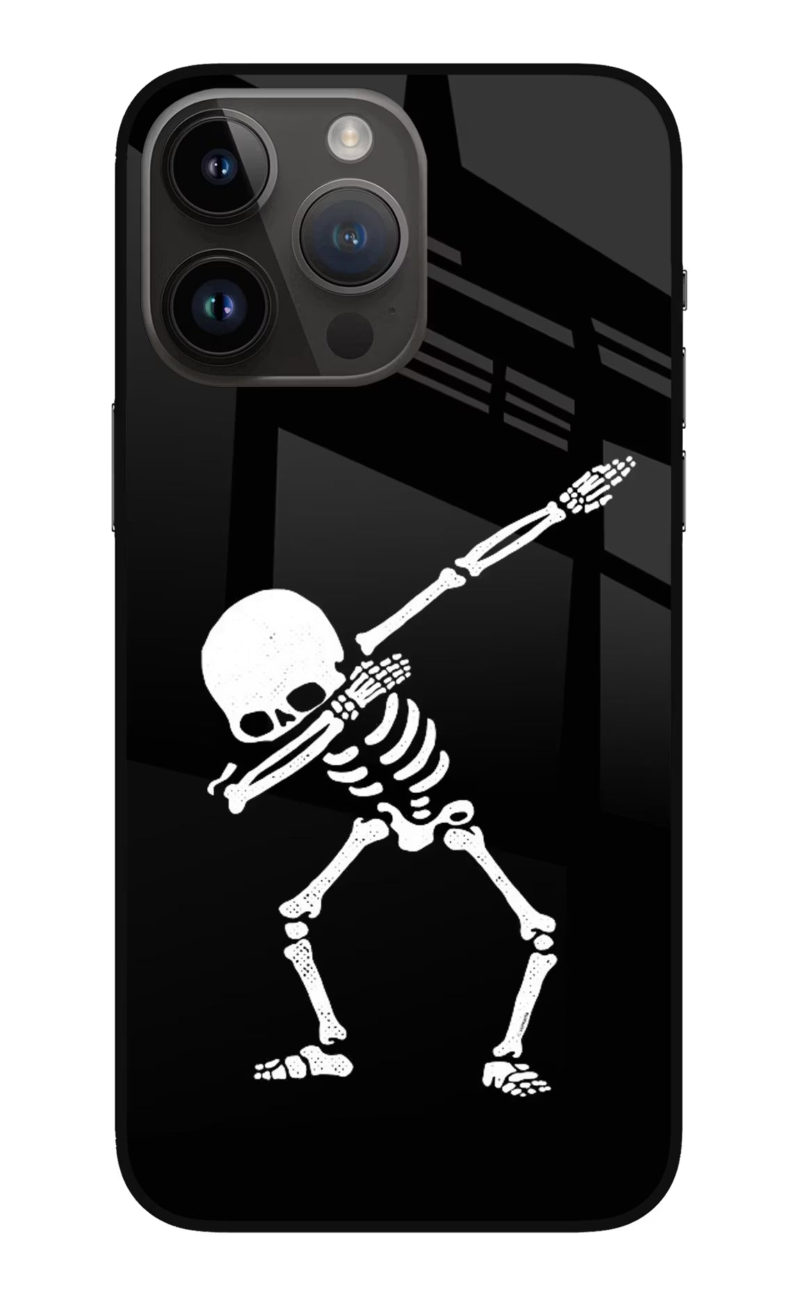 Dabbing Skeleton Art iPhone 14 Pro Max Glass Case - Dabbing Skeleton Art iPhone 14 Pro Max Glass Case Dabbing Skeleton Art iPhone 14 Pro Max Glass Case