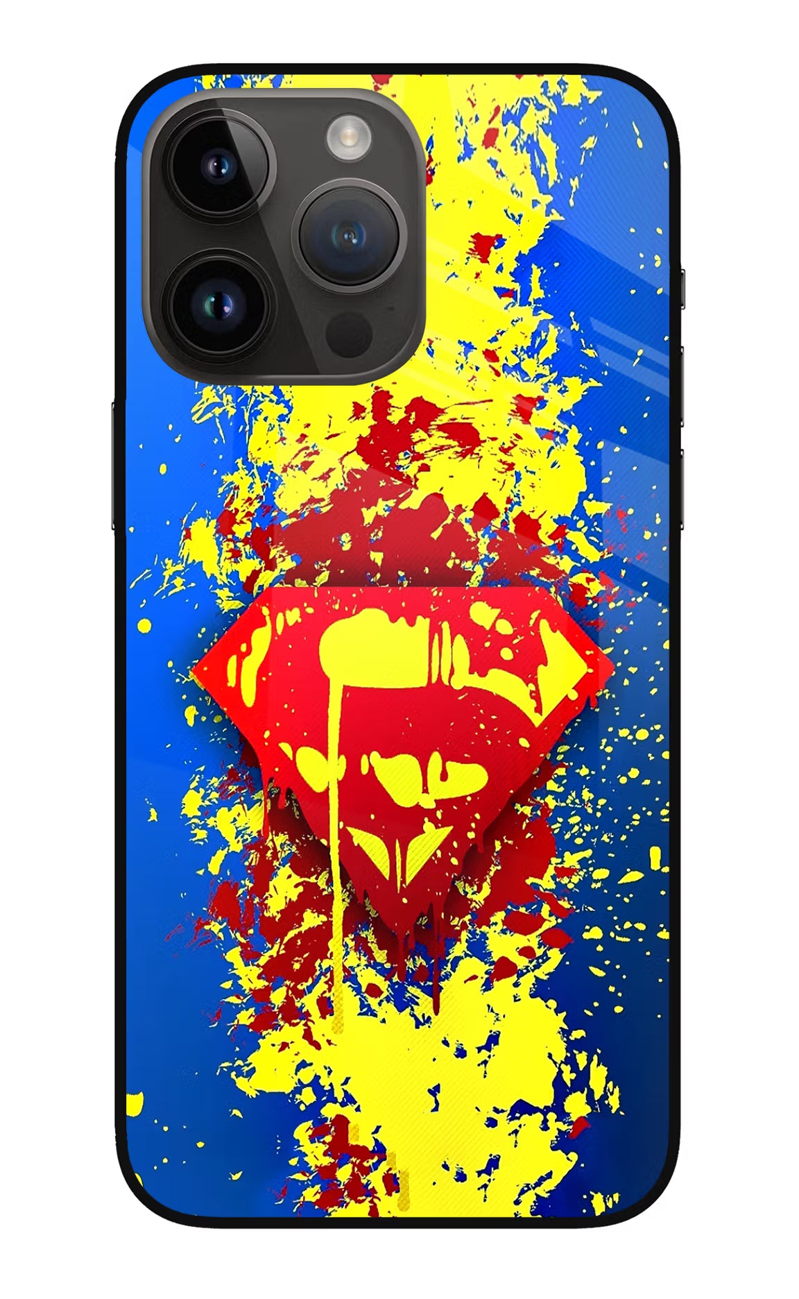 Superman logo iPhone 14 Pro Max Glass Case - Superman logo iPhone 14 Pro Max Glass Case Superman logo iPhone 14 Pro Max Glass Case