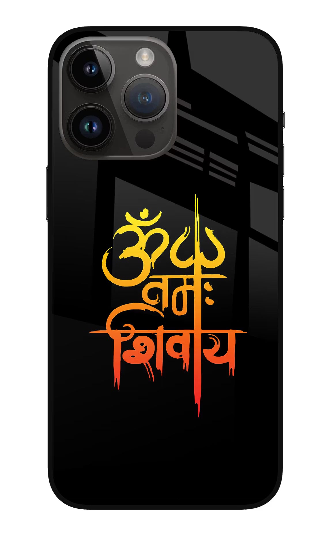 Om Namah Shivay iPhone 14 Pro Max Glass Case - Om Namah Shivay iPhone 14 Pro Max Glass Case Om Namah Shivay iPhone 14 Pro Max Glass Case