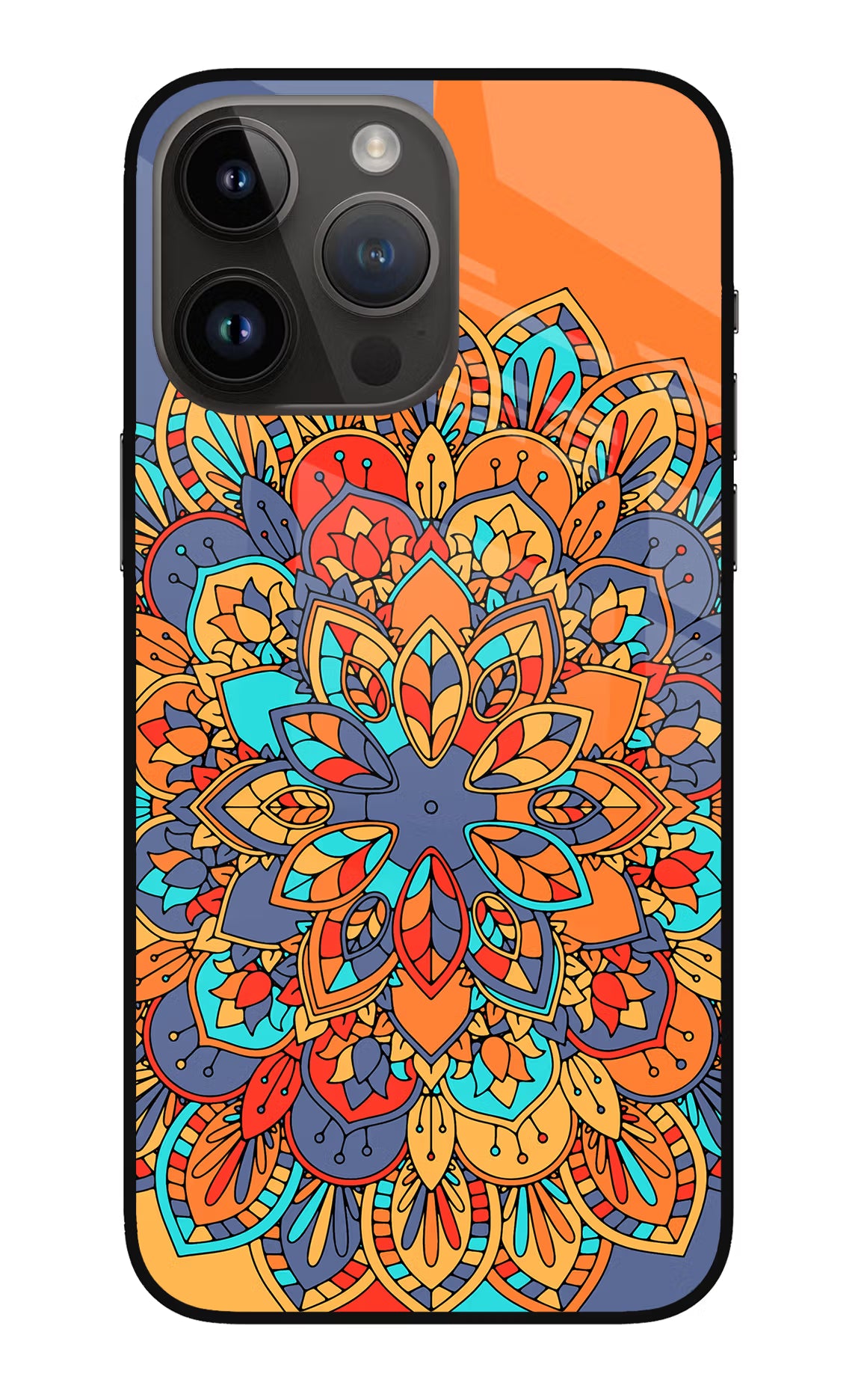Color Mandala iPhone 14 Pro Max Glass Case - Color Mandala iPhone 14 Pro Max Glass Case Color Mandala iPhone 14 Pro Max Glass Case