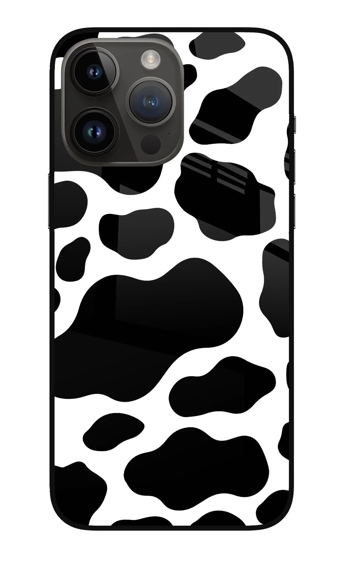 Cow Spots iPhone 14 Pro Max Glass Case - Cow Spots iPhone 14 Pro Max Glass Case Cow Spots iPhone 14 Pro Max Glass Case