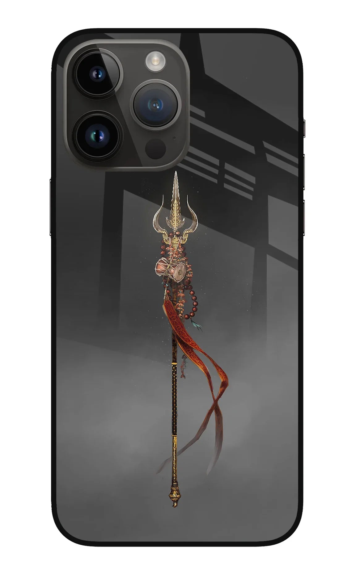 Shiv Trishul iPhone 14 Pro Max Glass Case - Shiv Trishul iPhone 14 Pro Max Glass Case Shiv Trishul iPhone 14 Pro Max Glass Case
