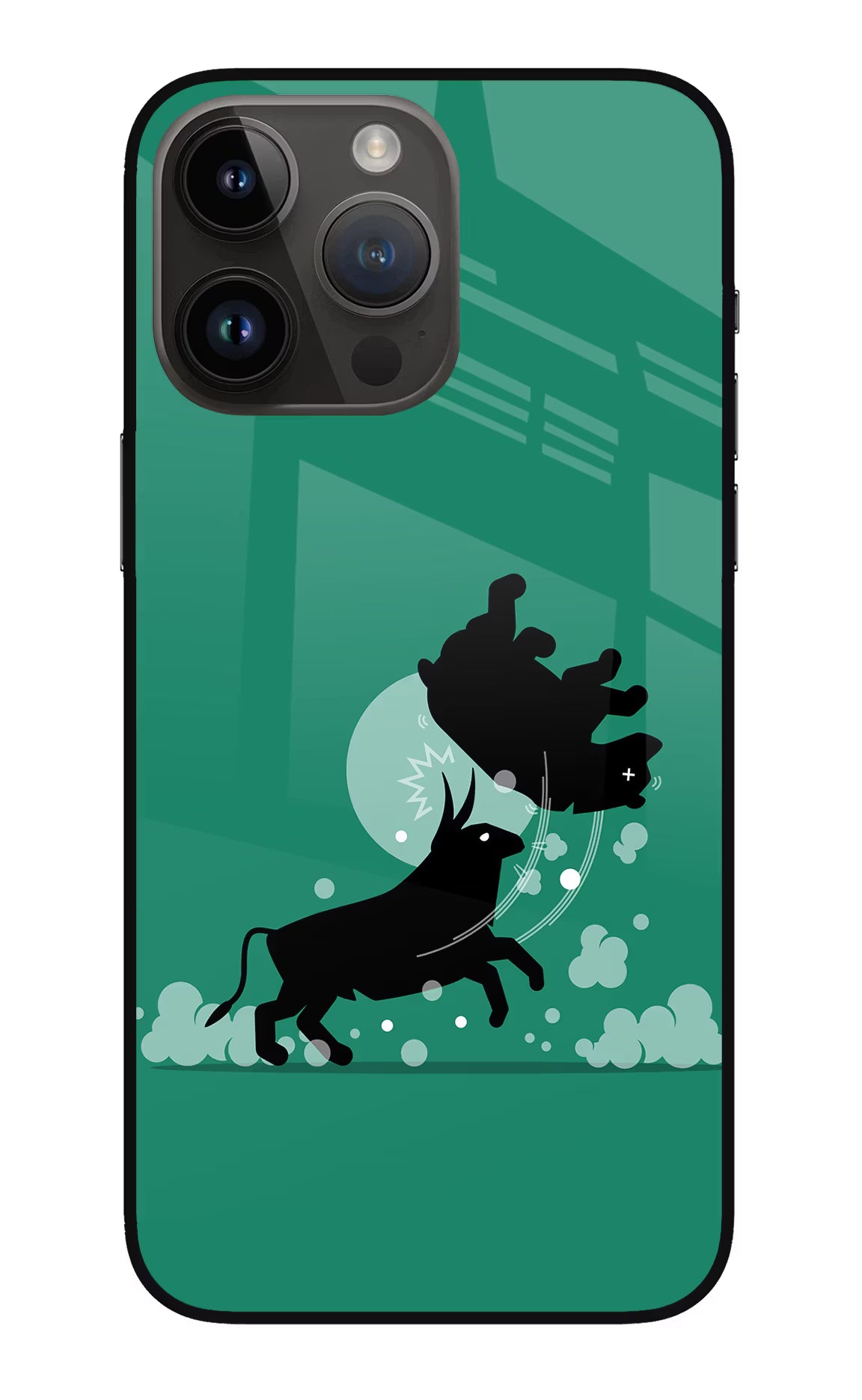 Bull Conqueror iPhone 14 Pro Max Glass Case - Bull Conqueror iPhone 14 Pro Max Glass Case Bull Conqueror iPhone 14 Pro Max Glass Case