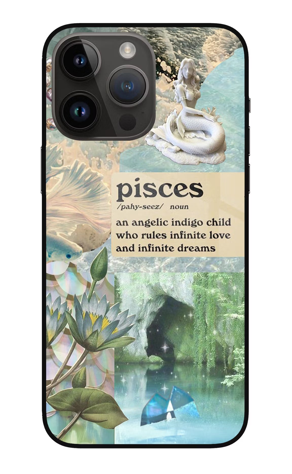 Pisces Zodiac iPhone 14 Pro Max Glass Case - Pisces Zodiac iPhone 14 Pro Max Glass Case Pisces Zodiac iPhone 14 Pro Max Glass Case