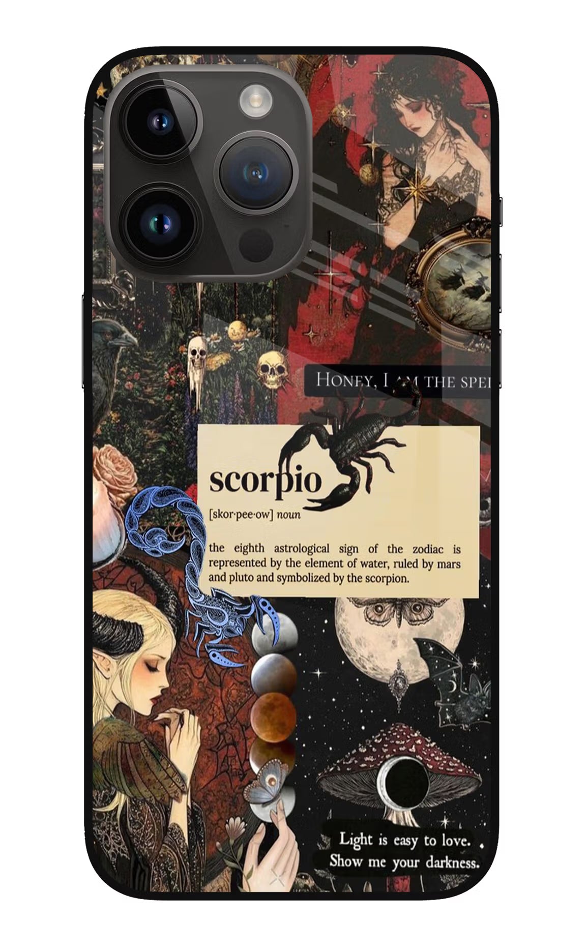 Scorpio Zodiac iPhone 14 Pro Max Glass Case - Scorpio Zodiac iPhone 14 Pro Max Glass Case Scorpio Zodiac iPhone 14 Pro Max Glass Case